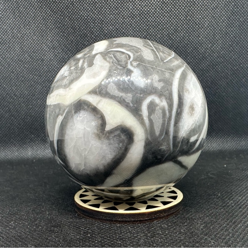 Shell Jasper Sphere